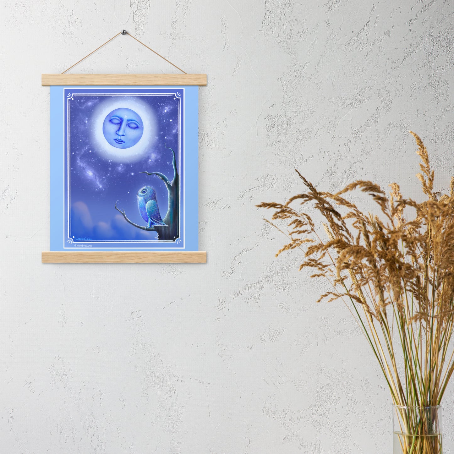 Whispers Of The Moon (Artwork Only) Print with hangers