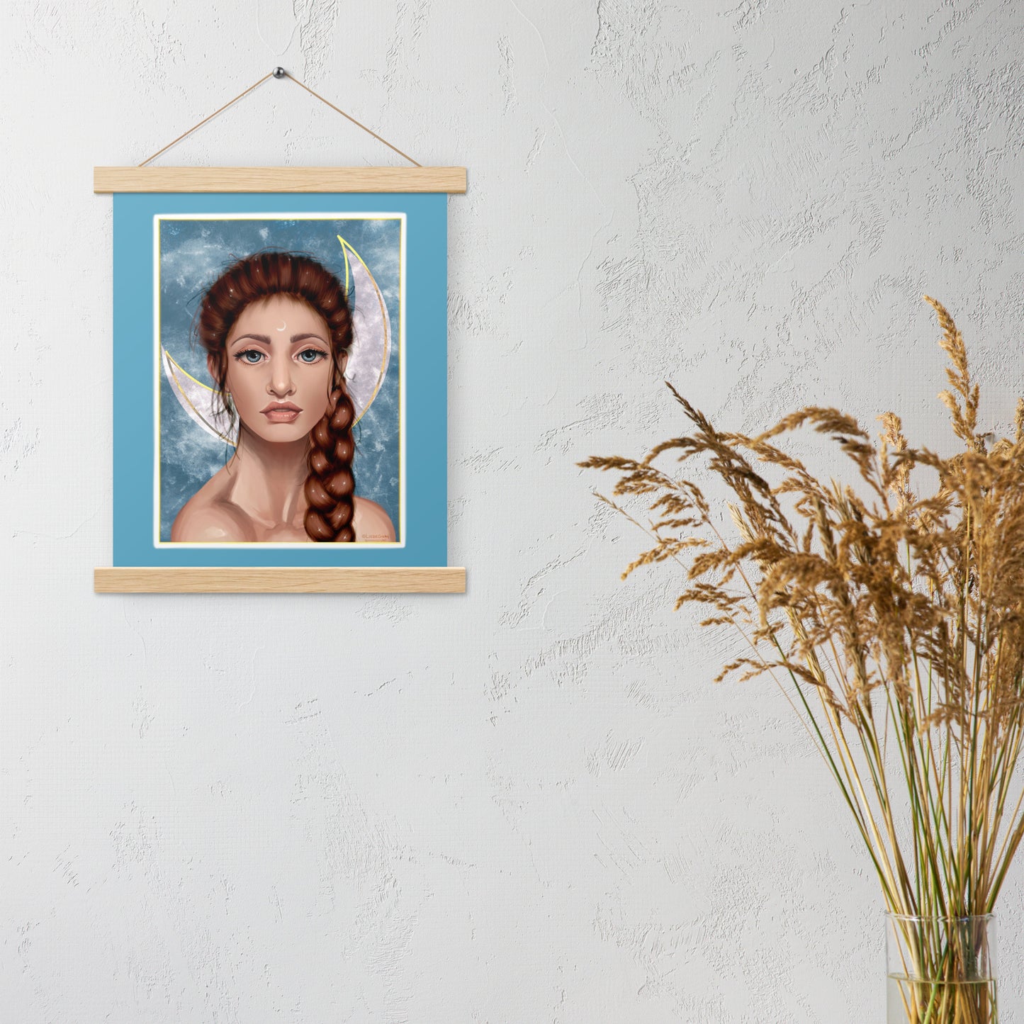 Moon Goddess Print with hangers