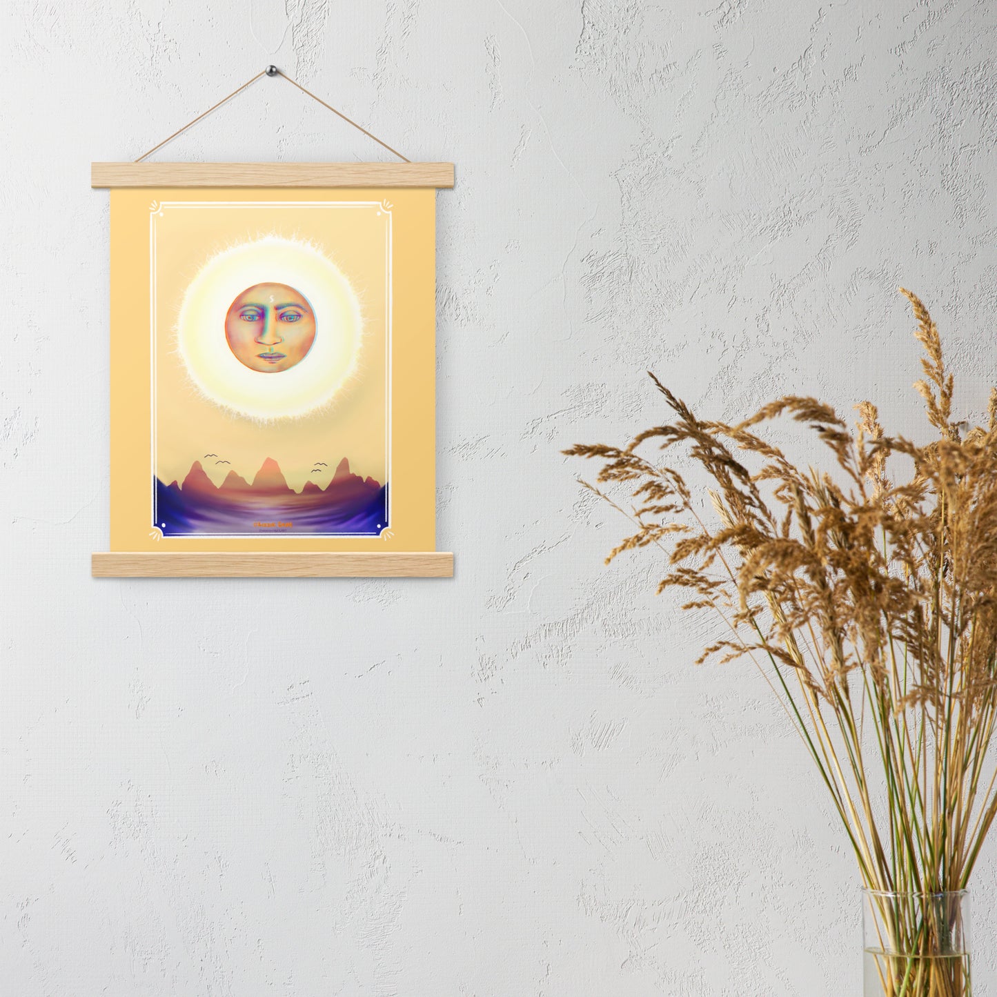 The Song Of The Sun (Artwork Only) Print with hangers
