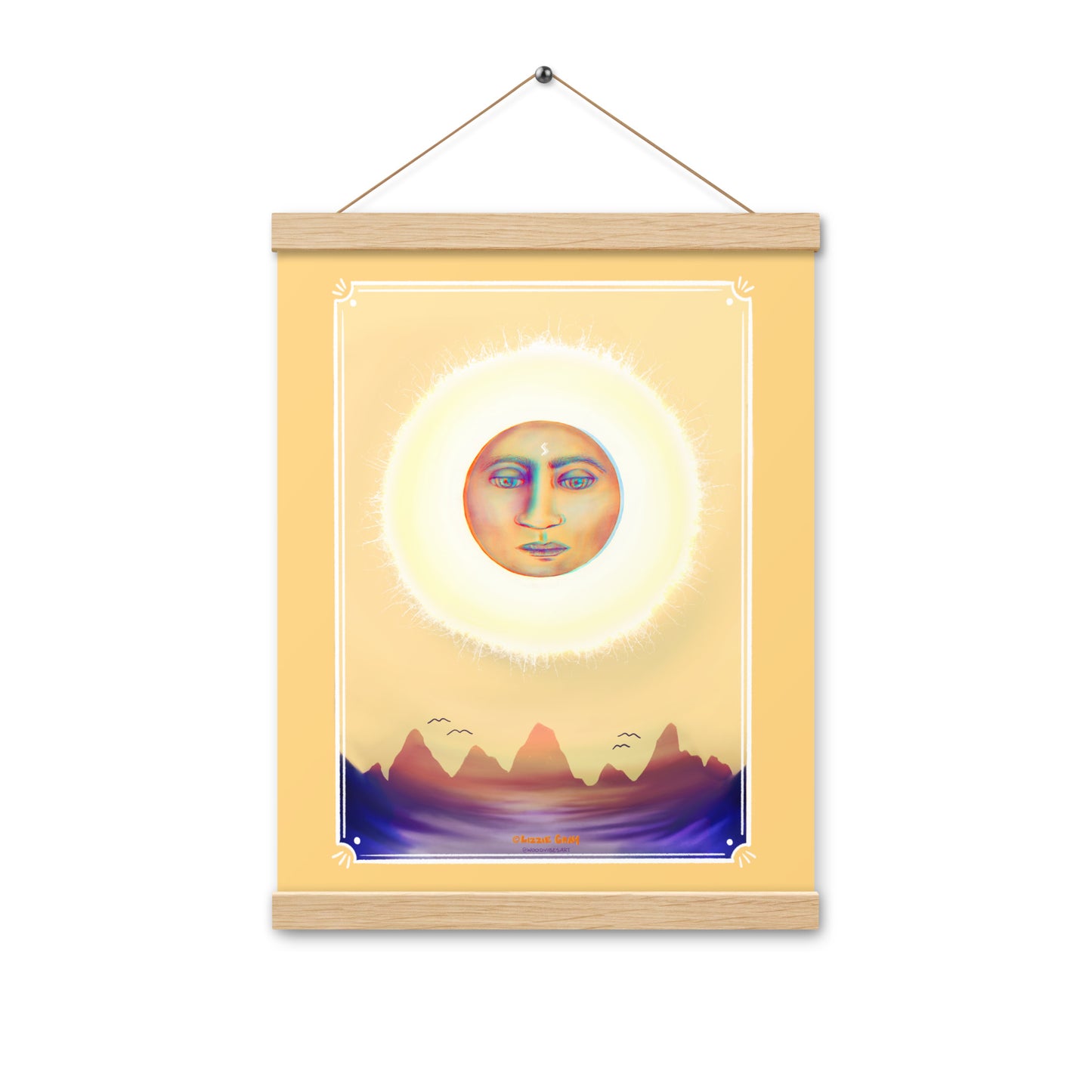 The Song Of The Sun (Artwork Only) Print with hangers