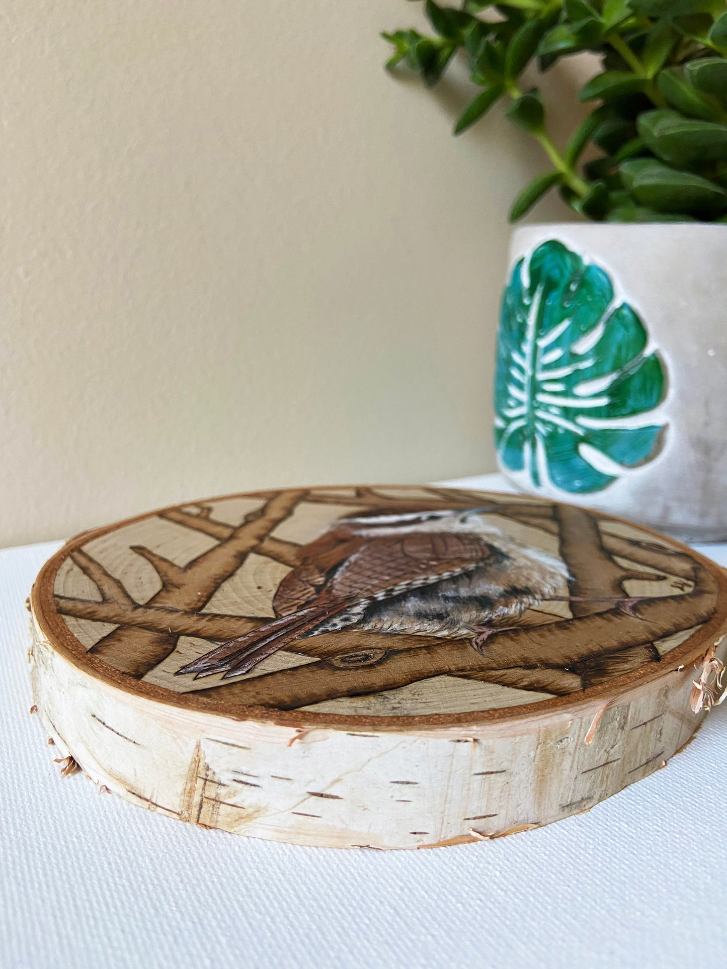 Carolina Wren - Original Pyrography