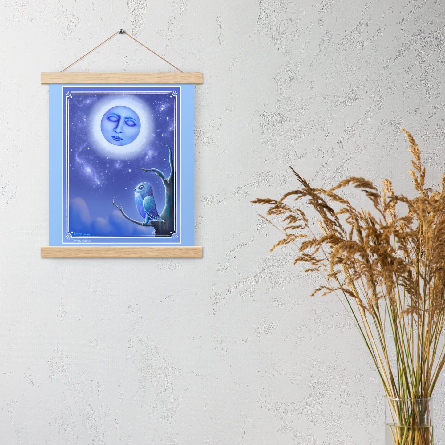 Whispers Of The Moon (Artwork Only) Print with hangers