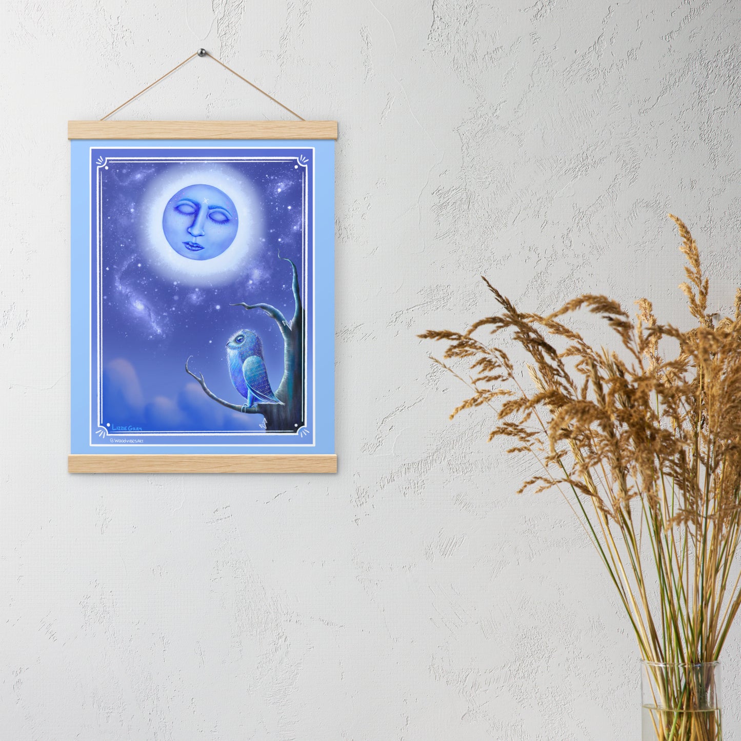 Whispers Of The Moon (Artwork Only) Print with hangers