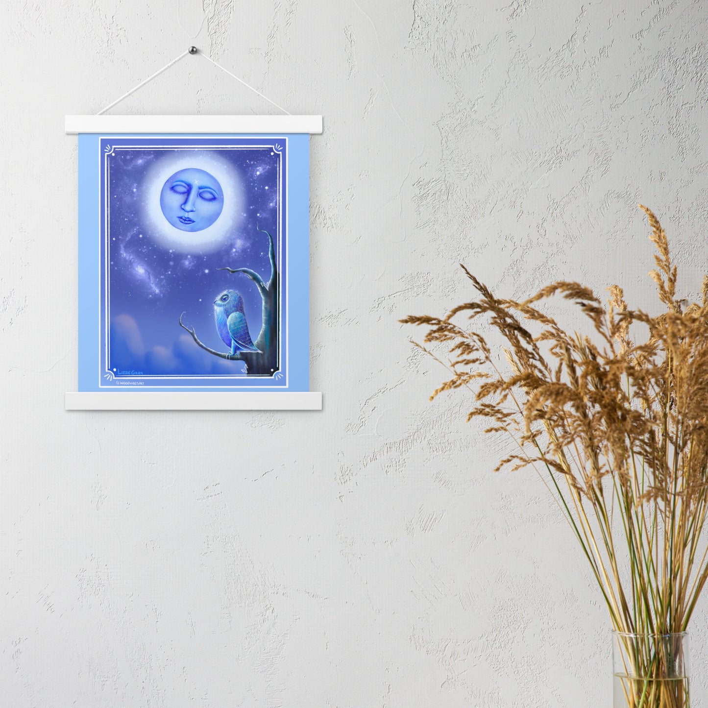 Whispers Of The Moon (Artwork Only) Print with hangers