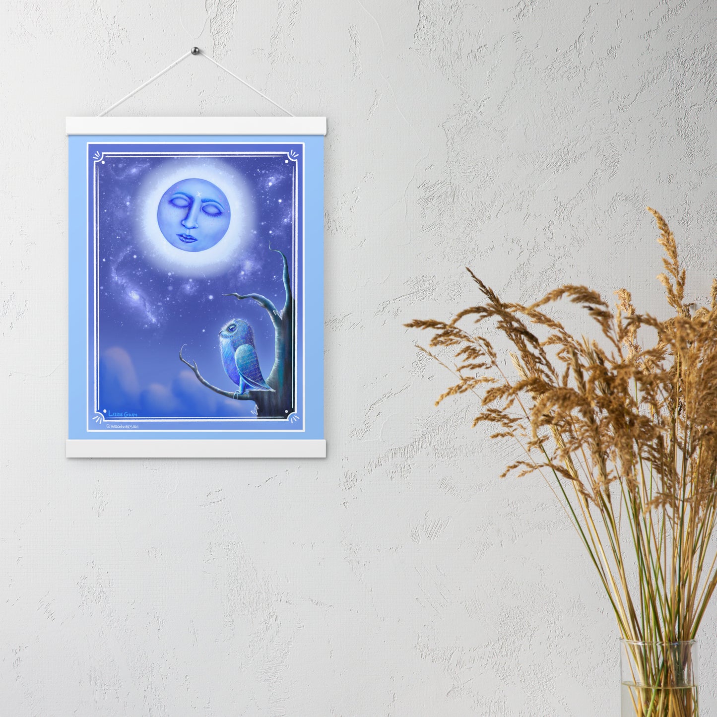 Whispers Of The Moon (Artwork Only) Print with hangers